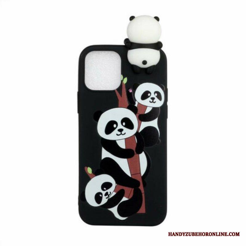 Kuori iPhone 13 Pro Max 3d Pandat Bambulla