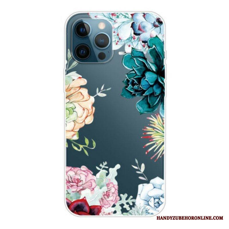 Kuori iPhone 13 Pro Max Akvarelli Kukkia