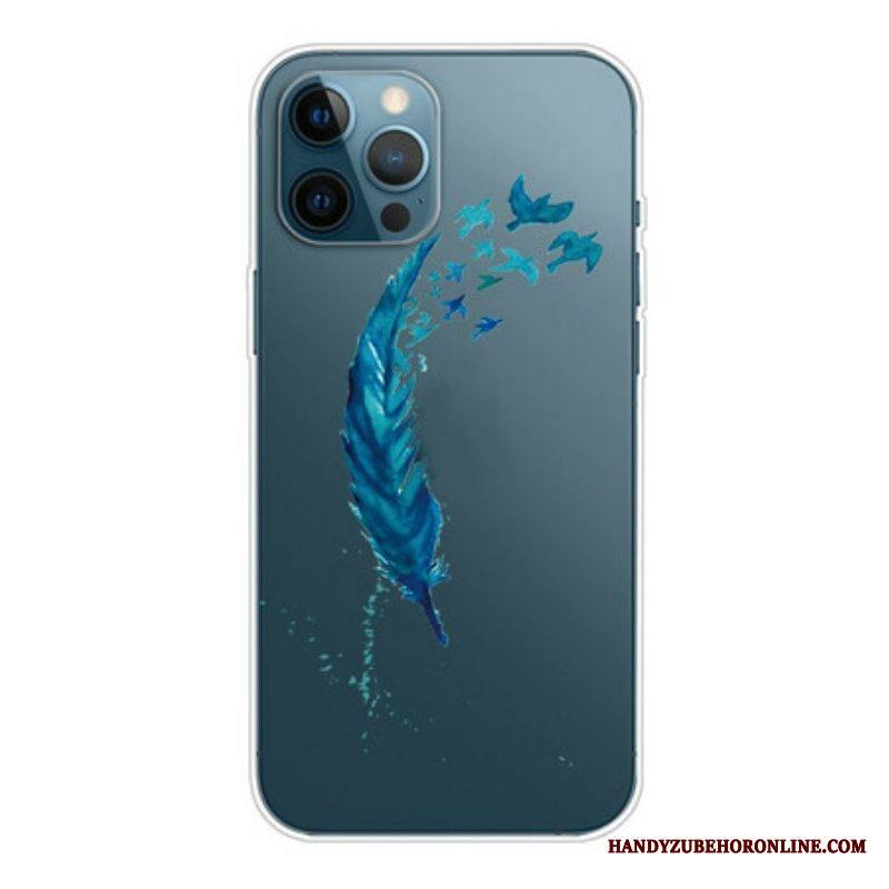 Kuori iPhone 13 Pro Max Kaunis Sininen Sulka