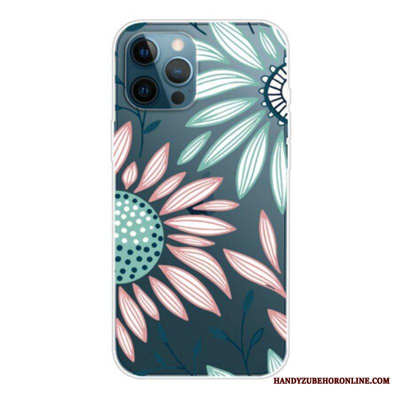 Kuori iPhone 13 Pro Max Läpinäkyvä Yksi Kukka
