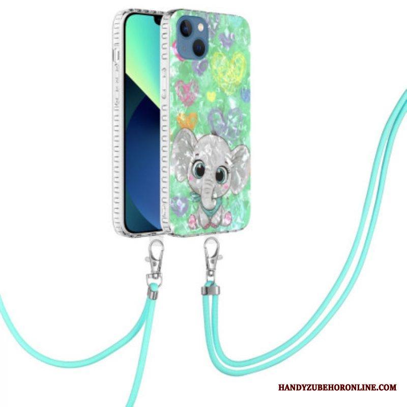 Kuori iPhone 14 Kiristysnyörillä Johdollinen Norsutyyli