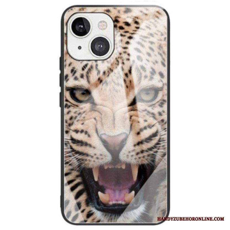 Kuori iPhone 14 Leopard Karkaistu Lasi