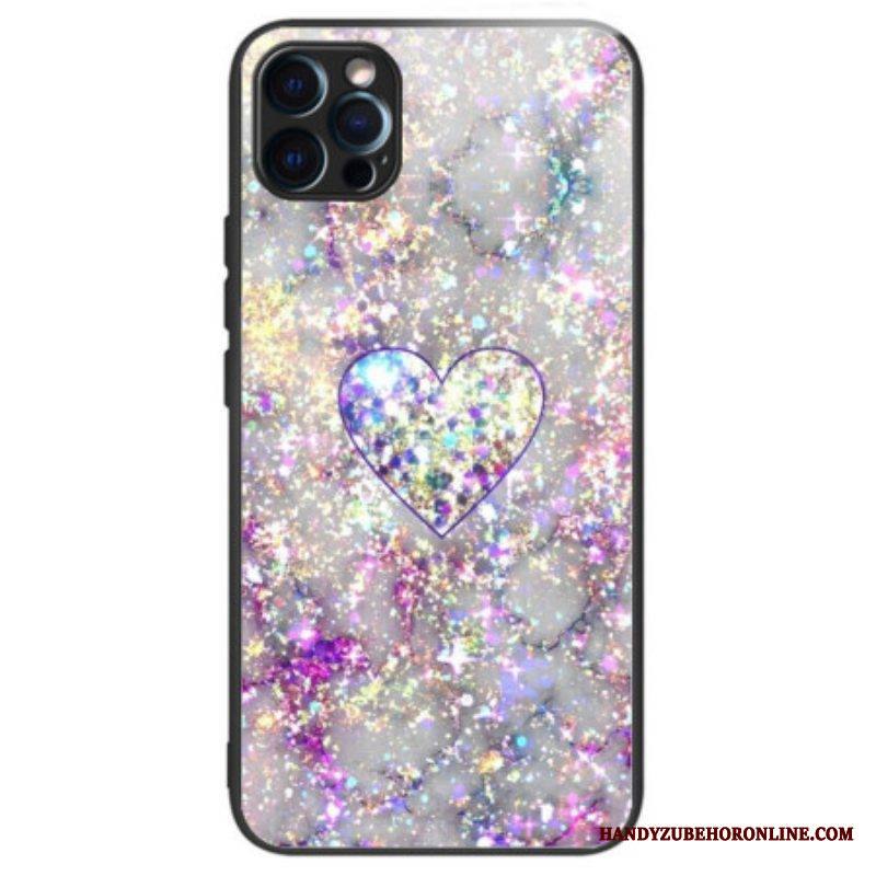 Kuori iPhone 14 Pro Karkaistu Lasi Sydän