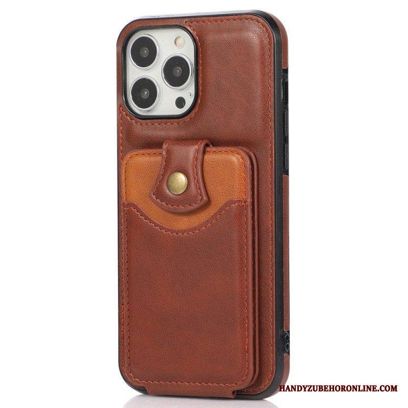 Kuori iPhone 14 Pro Kotelot Flip Taitettava Korttipidike