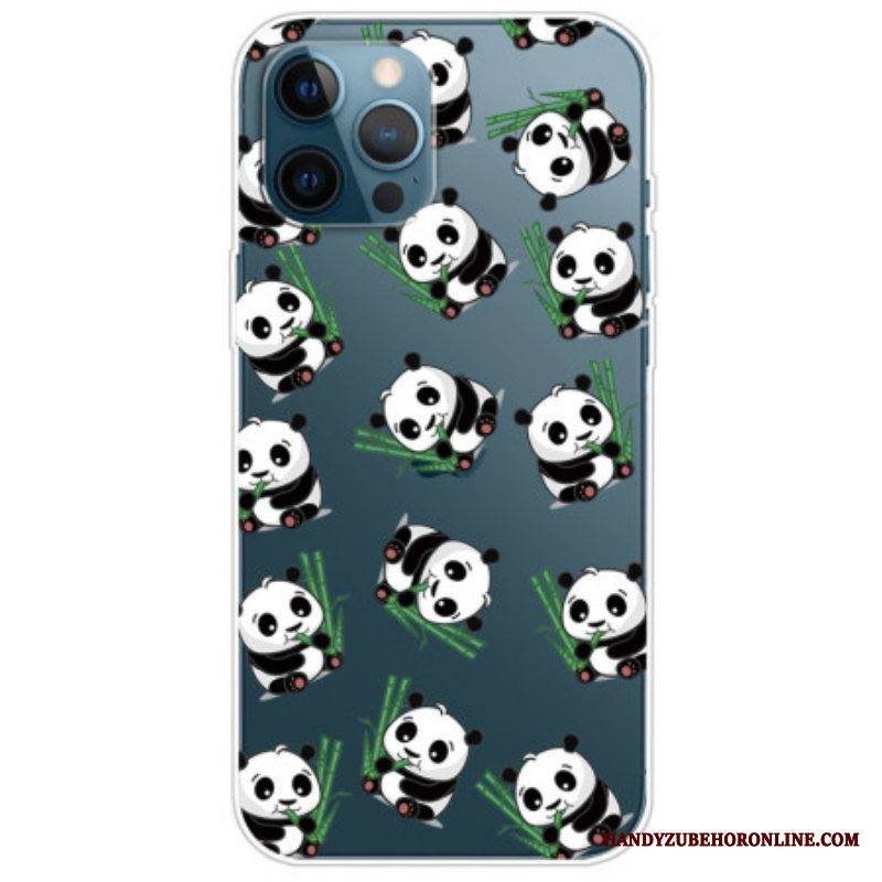 Kuori iPhone 14 Pro Läpinäkyvät Pienet Pandat