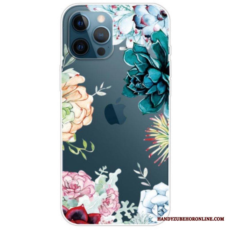Kuori iPhone 14 Pro Saumattomat Akvarellikukat