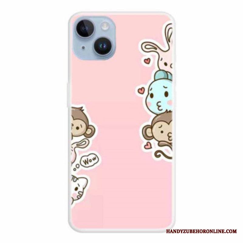 Kuori iPhone 15 Plus Eläimet Vau