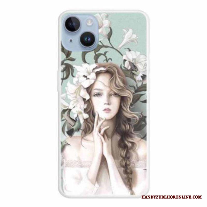 Kuori iPhone 15 Plus Kaunis Nuori Tyttö
