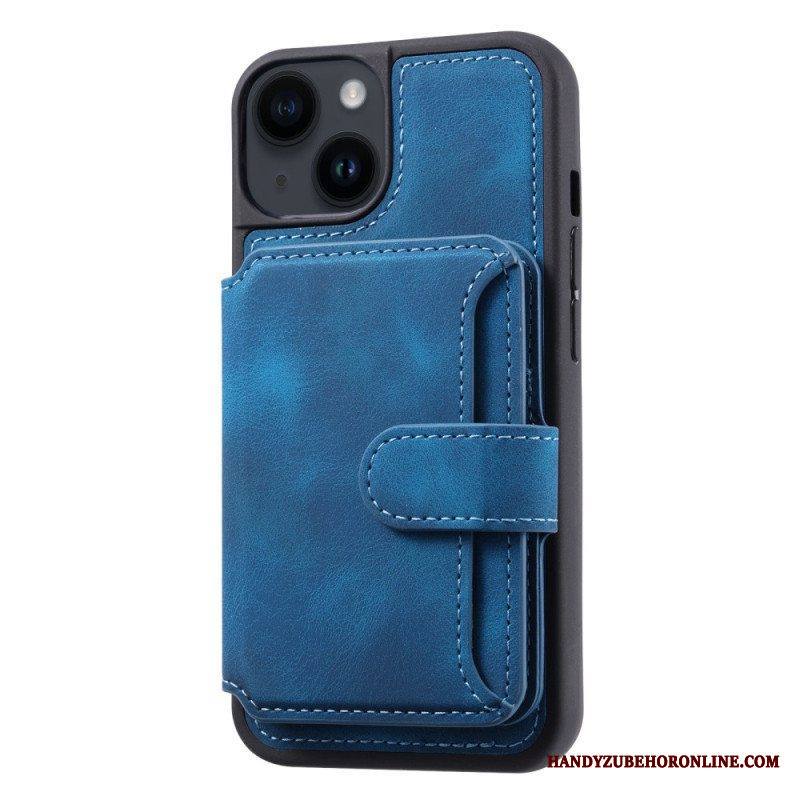 Kuori iPhone 15 Plus Rfid-korttipidikkeen Tuki