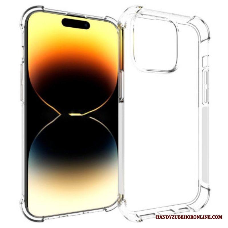 Kuori iPhone 15 Pro Läpinäkyvä Vahvistetuilla Kulmilla