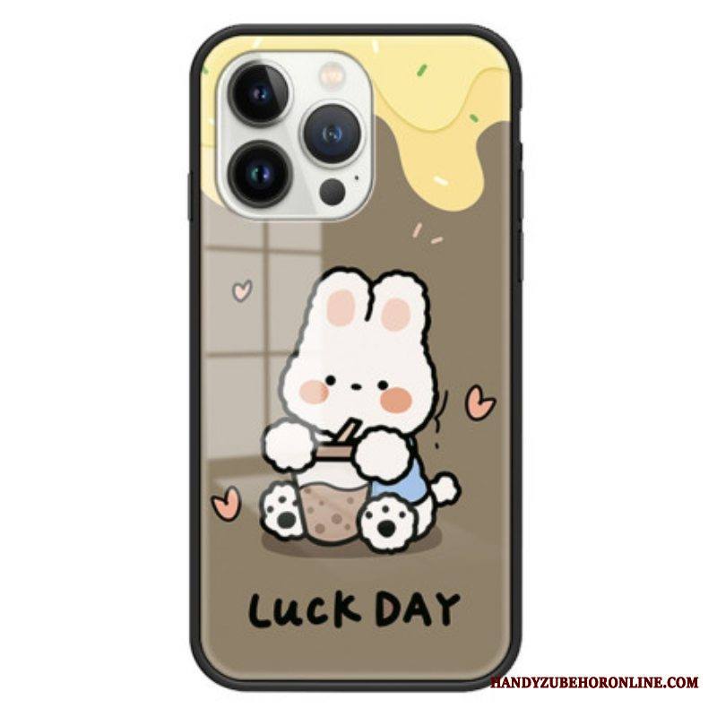 Kuori iPhone 15 Pro Maitotee Rabbit Tempered Glass