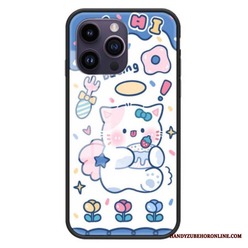 Kuori iPhone 15 Pro Max Angel Heart Karkaistu Lasi