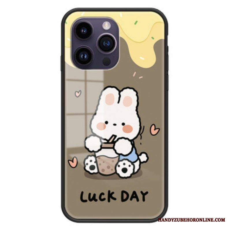 Kuori iPhone 15 Pro Max Maitotee Rabbit Tempered Glass