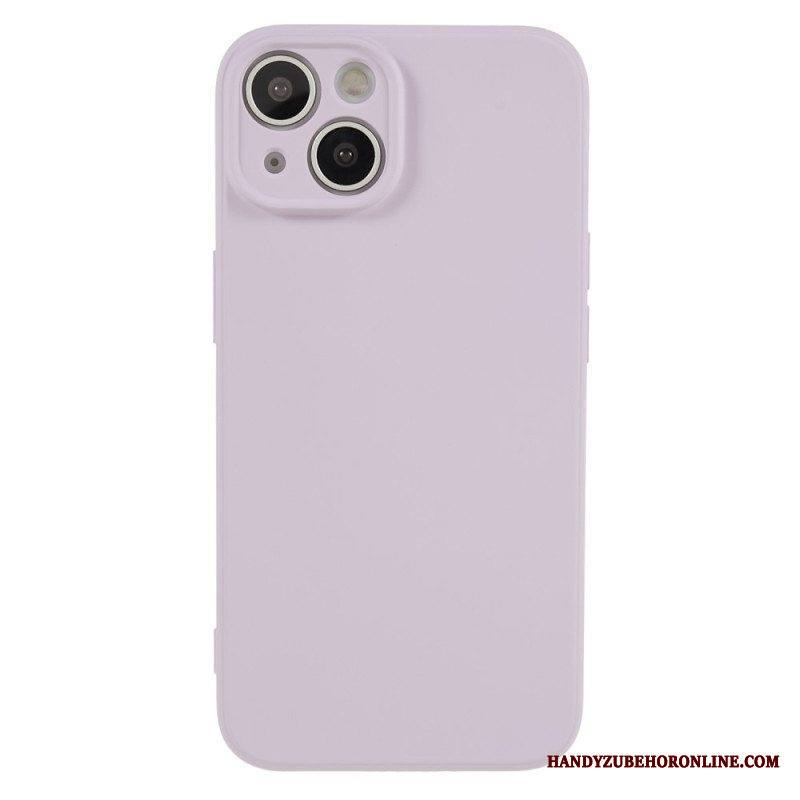 Kuori iPhone 15 Silikoni Ja Mikrokuitu