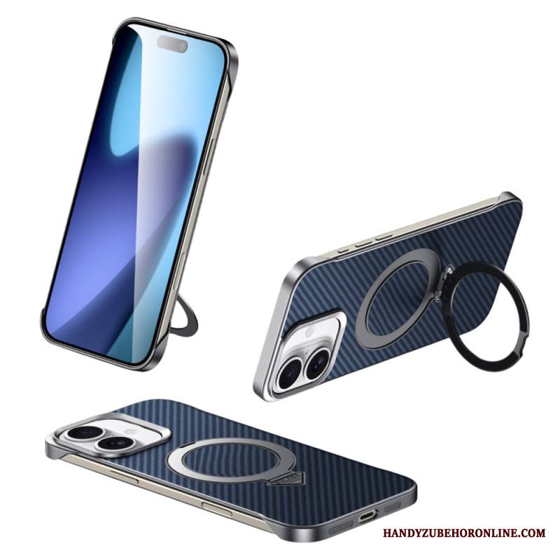 Kuori iPhone 17 Yhteensopiva Magsafe Leather Effect -kotelon Ja Telineen Kanssa