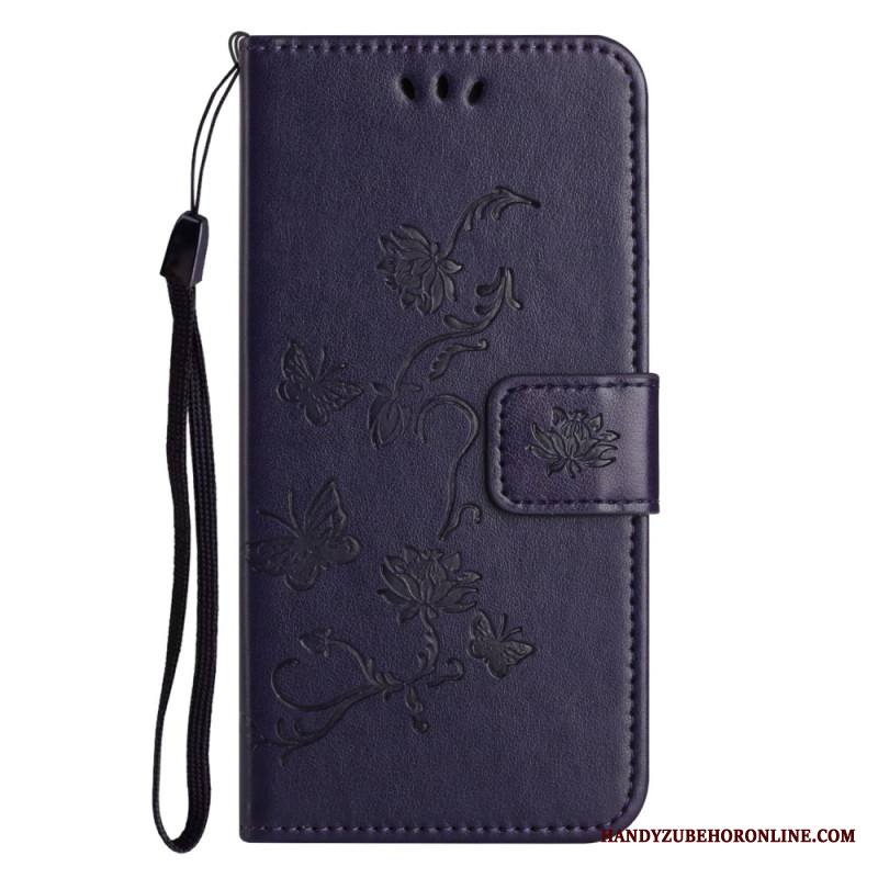 Lederhüllen Xiaomi Redmi Note 14 Pro 5g Handyhülle Blumenmuster