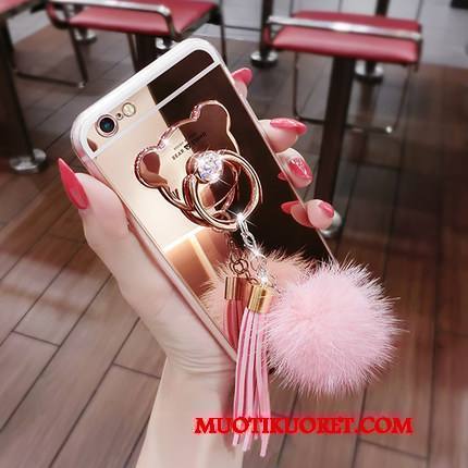 Lg G2 Kuori Kulta Persoonallisuus Pompon Niitti Silikoni Fringed Pinkki