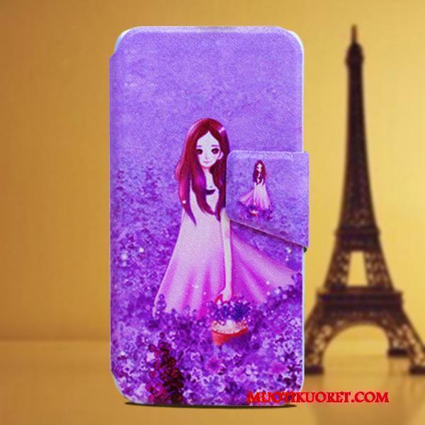 Lg K8 Kuori Puhelimen Kuoret Suojaus Silikoni Violetti Nahkakotelo
