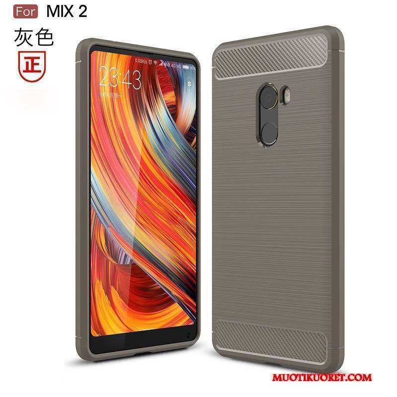 Mi Mix 2 Kuori Suojaus Pehmeä Neste Pieni Harmaa Kotelo Murtumaton Silikoni