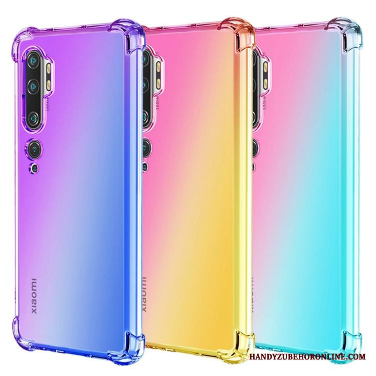 Mi Note 10 Kuori Sateenkaari Puhelimen Kuoret All Inclusive Silikoni Jauhe Kaltevuus Suupaltti