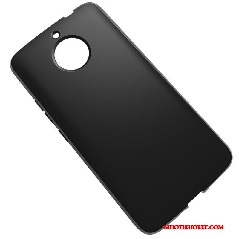Moto E4 Plus Liukumaton Pesty Suede Puhelimen Musta Suojaus Kotelo Kuori