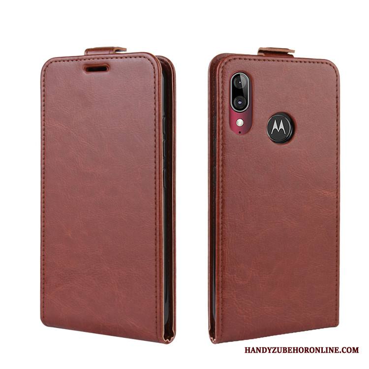 Moto E6 Plus Puhelimen Kuoret Suojaus Kuori Kotelo Murtumaton Nahkakotelo