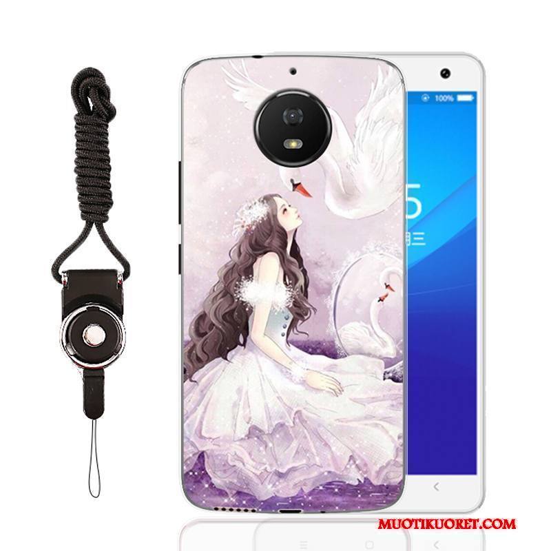 Moto G5 Plus Kuori Sarjakuva Pehmeä Neste Violetti Puhelimen Kuoret Suojaus Murtumaton All Inclusive