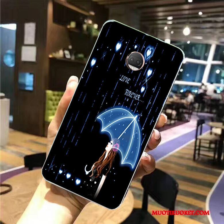 Moto G5 Plus Puhelimen Pehmeä Neste Sininen Kuori Kotelo Puhelimen Kuoret Maalaus