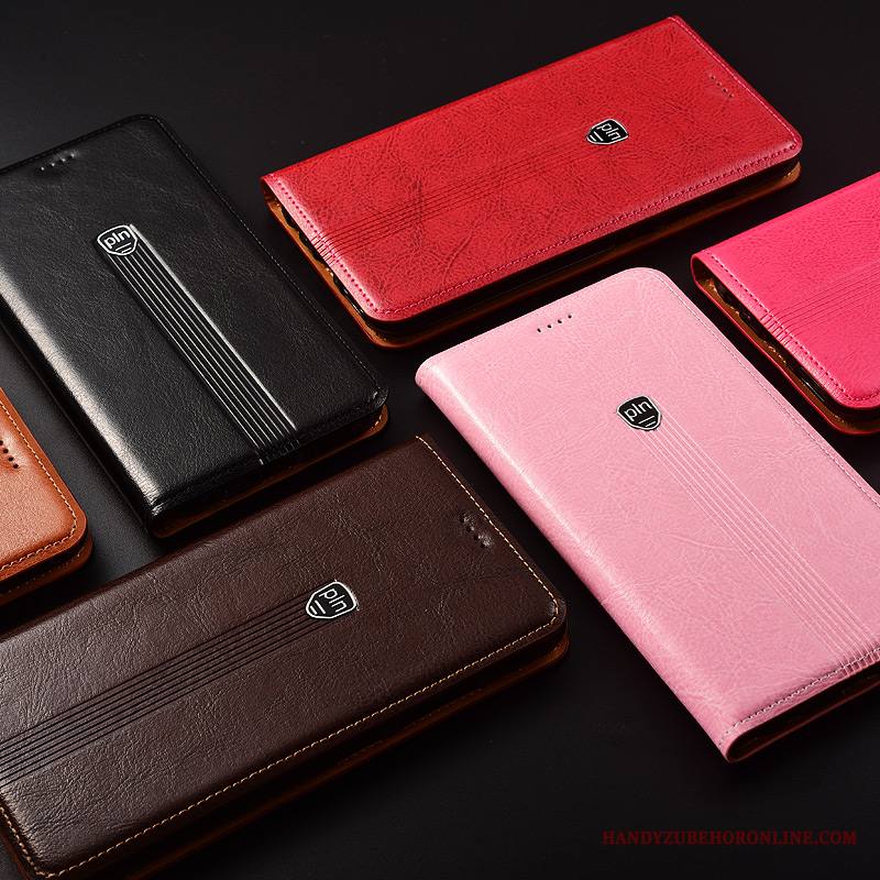 Moto G7 Plus Kuori Nahkakotelo Simpukka Aito Nahka Suojaus Lehmä Ylellisyys Puhelimen Kuoret