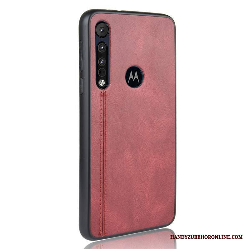 Moto G8 Plus Kuori Kevyt Murtumaton Punainen Kotelo Puhelimen Kuoret Suojaus