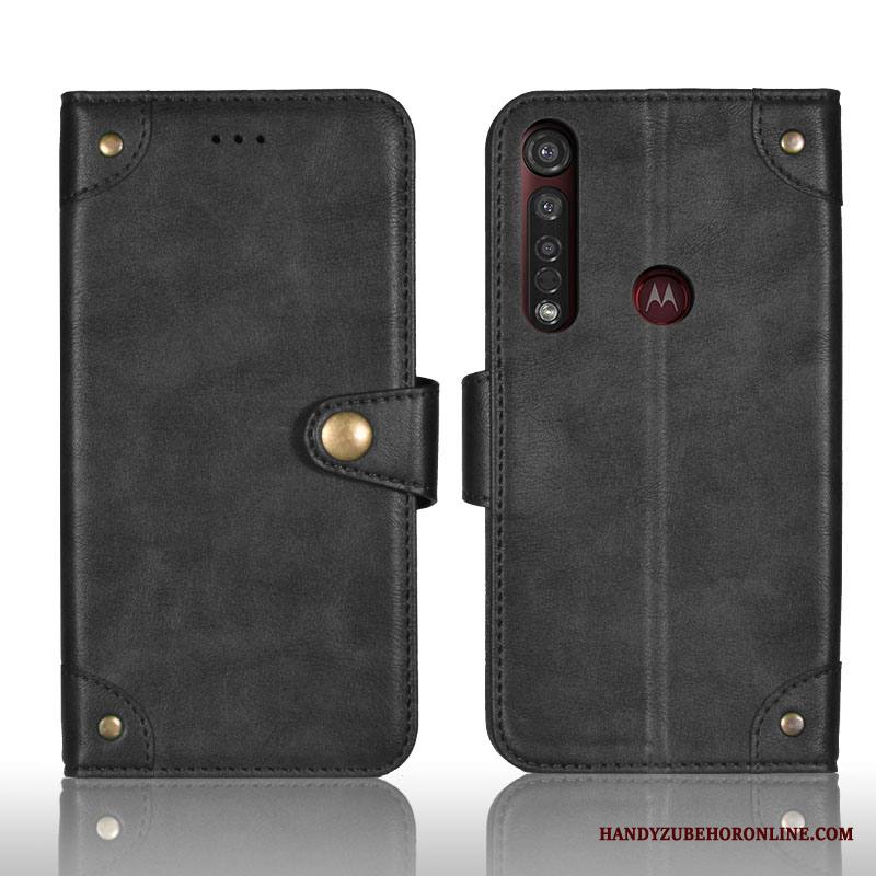 Moto G8 Plus Salkku Kortti Kuori Vuosikerta Luova Kuoret Puhelimen