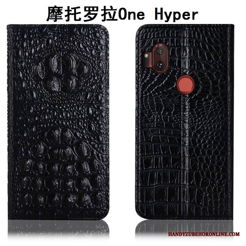 Motorola One Hyper Kuori Aito Nahka Kuoret Suojaus All Inclusive Kotelo Puhelimen Kuoret