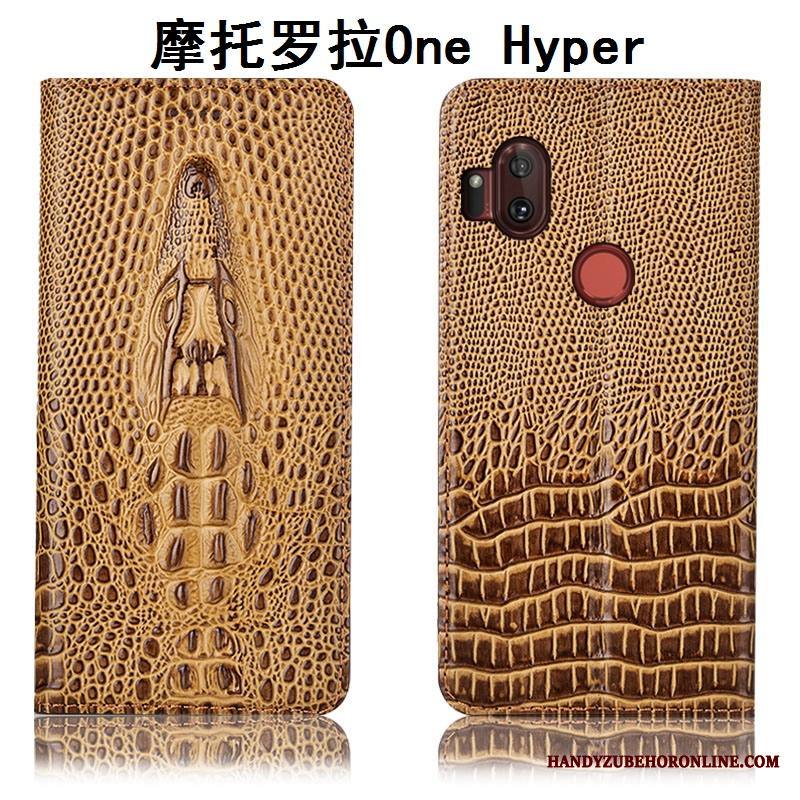 Motorola One Hyper Kuori Suojaus All Inclusive Puhelimen Kuoret Kotelo Aito Nahka