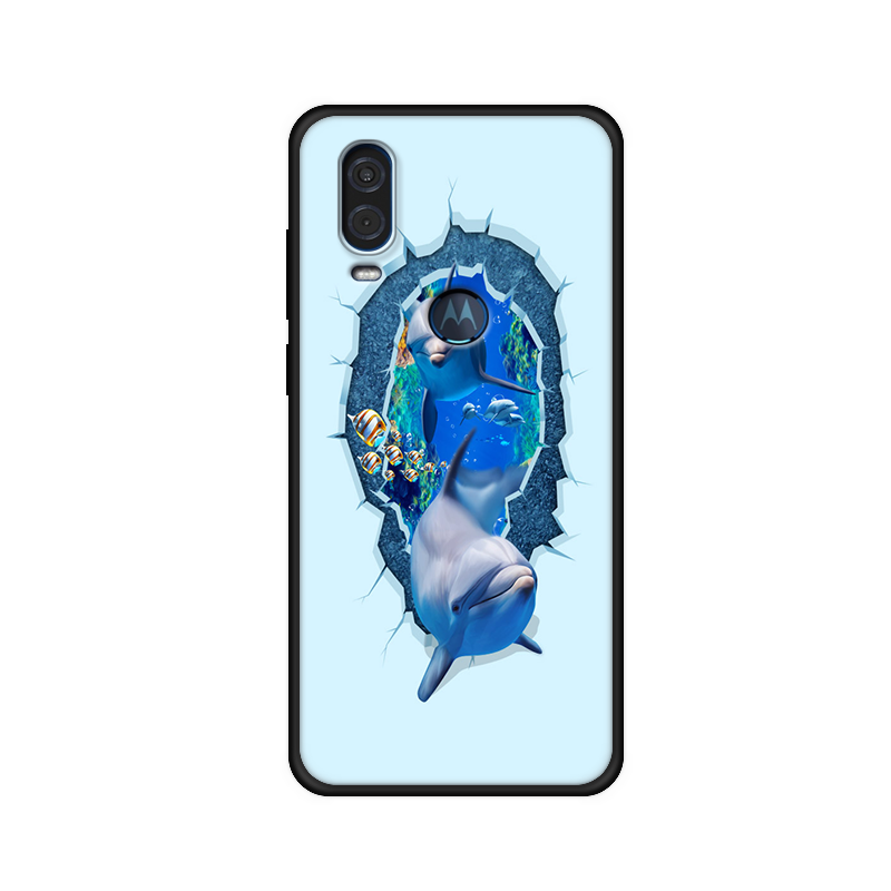 Motorola One Vision Kuori Pesty Suede Kotelo Karkaisu Puhelimen Kuoret Pehmeä Neste Silikoni All Inclusive
