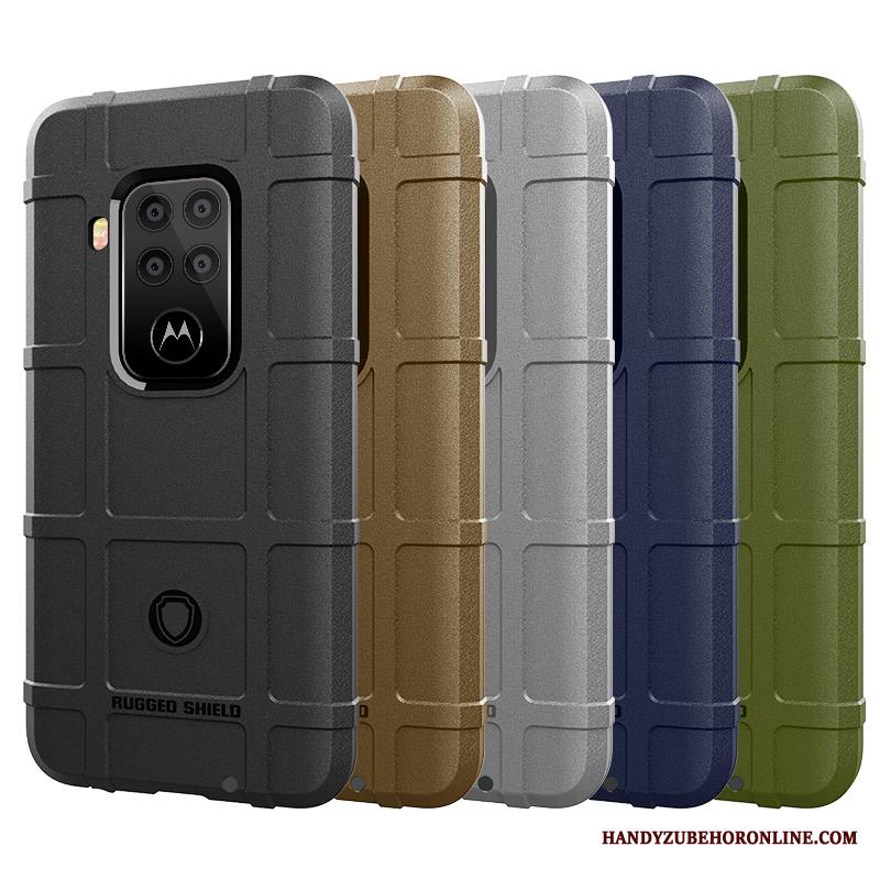 Motorola One Zoom Kuori Suojaus Puhelimen Kuoret Pehmeä Neste Musta Silikoni Kotelo Murtumaton