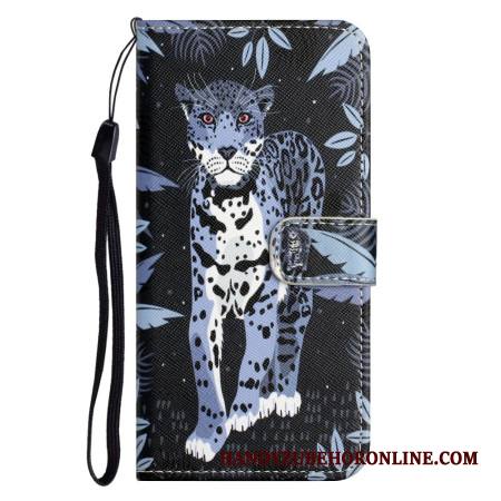 Nahkakotelo Samsung Galaxy A17 4g / 5g Leopardi