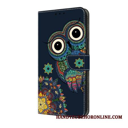 Nahkakotelo Samsung Galaxy A17 4g / 5g Mandala-pöllö