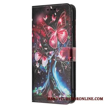 Nahkakotelo Samsung Galaxy A17 4g / 5g Perhospuu