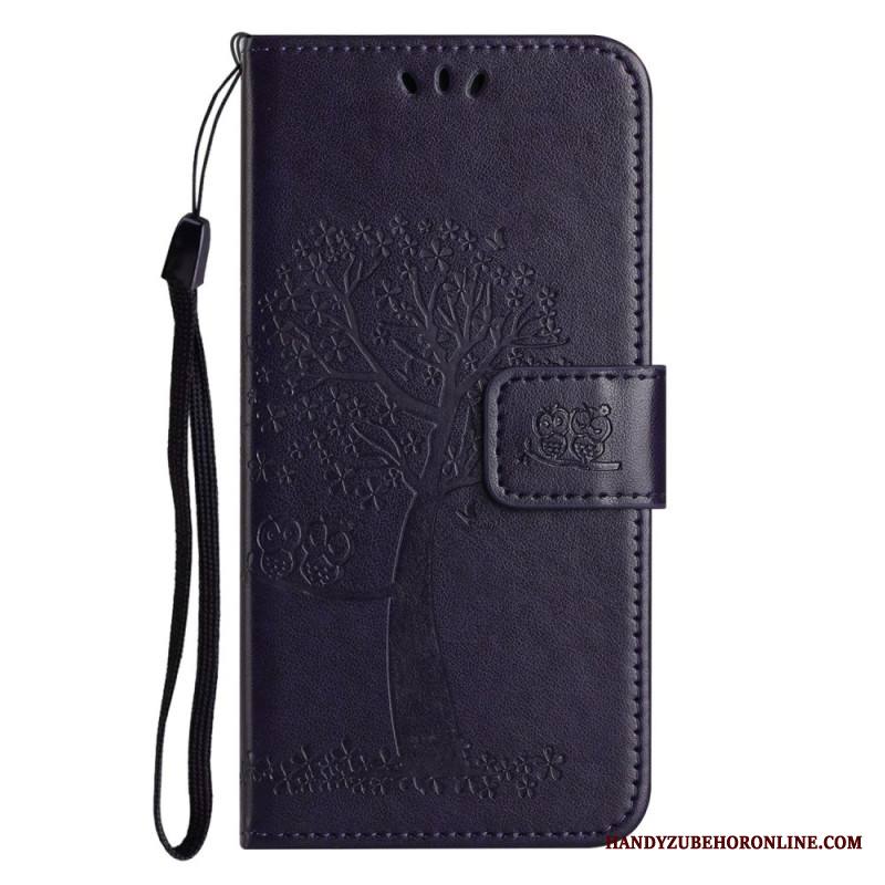 Nahkakotelo Samsung Galaxy A17 4g / 5g Puu Ja Pöllöt