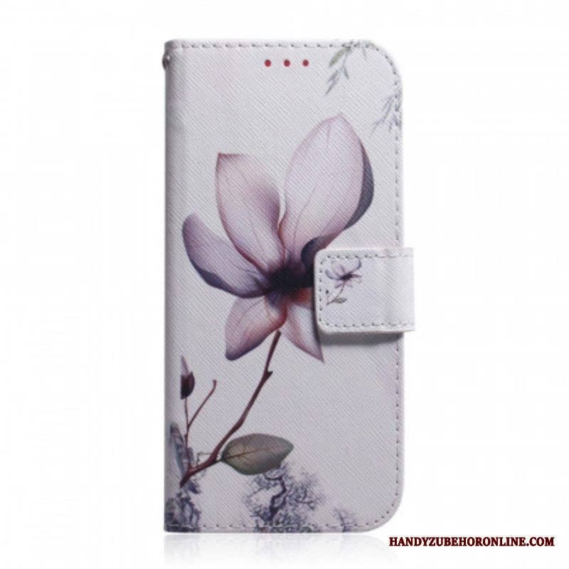 Nahkakotelo Samsung Galaxy A53 5G Flower Dusty Pink