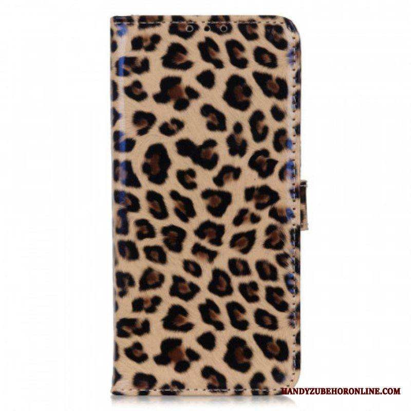 Nahkakotelo Samsung Galaxy M23 5G Leopardin Ihovaikutus