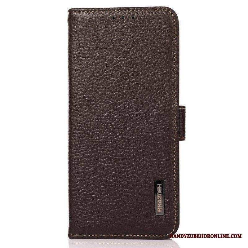 Nahkakotelo Samsung Galaxy M23 5G Litsi Nahka Khazneh Rfid