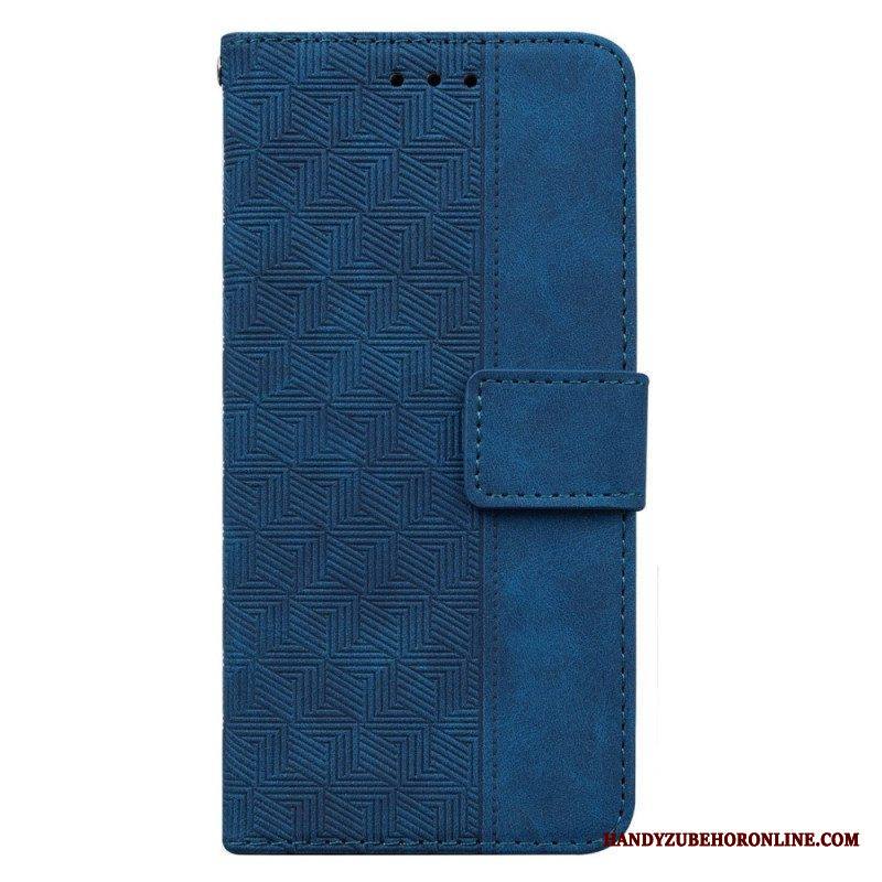 Nahkakotelo Samsung Galaxy S23 5G Suojaketju Kuori Hihnallinen Kuvio