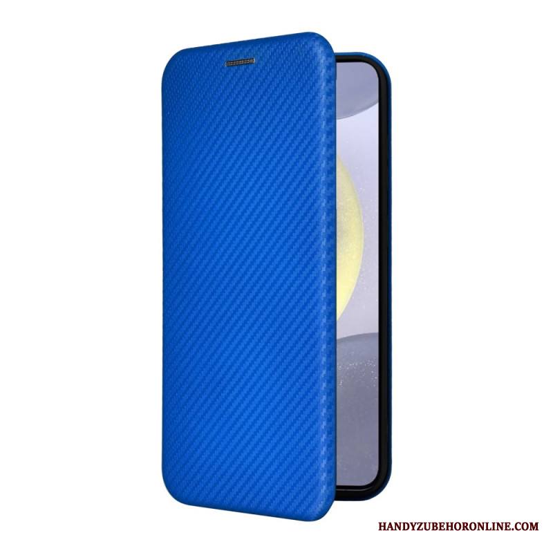 Nahkakotelo Samsung Galaxy S25 Fe Hiilikuitu