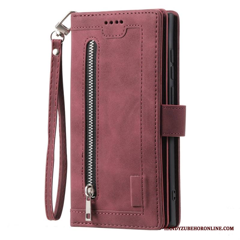 Nahkakotelo Samsung Galaxy S25 Ultra 5g Vetoketjullinen Lompakko