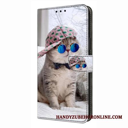 Nahkakotelo Samsung Galaxy S26 Plus Kissa Hatussa