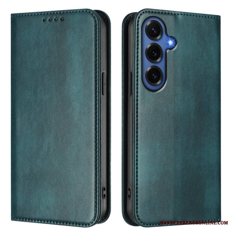 Nahkakotelo Samsung Galaxy S26 Plus Teksturoitu Rfid-suojaus Retro