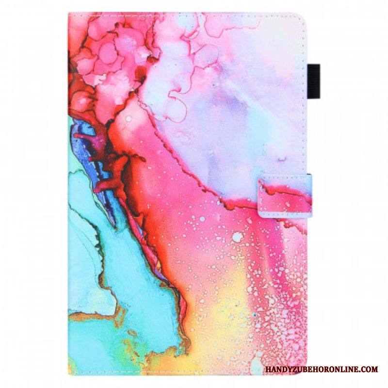 Nahkakotelo Samsung Galaxy Tab A8 (2021) Marmori Tyyli