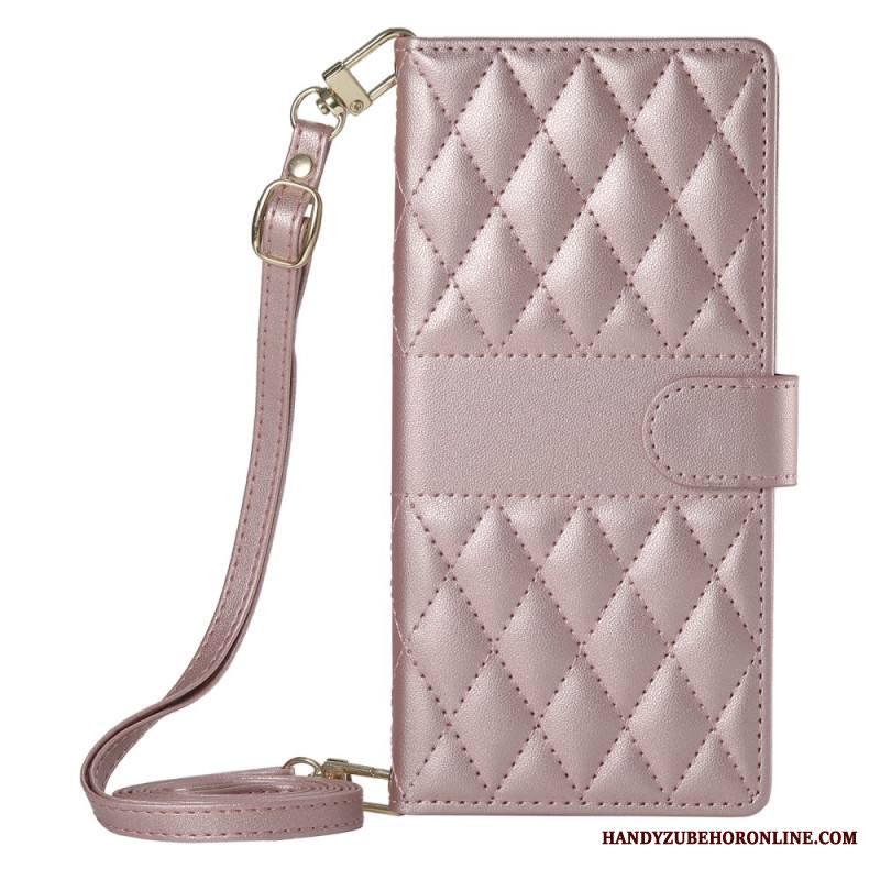 Nahkakotelo Xiaomi 17 Tikattu Hihnoilla