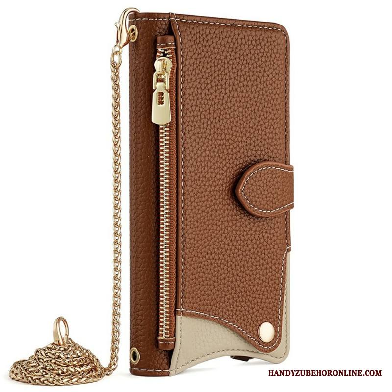 Nahkakotelo Xiaomi Redmi Note 14 5g Jalustalla Ja Rannehihnalla